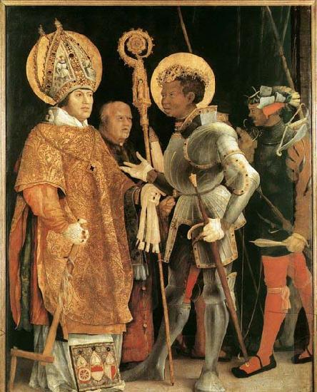 Matthias  Grunewald Meeting of St Erasm and St Maurice